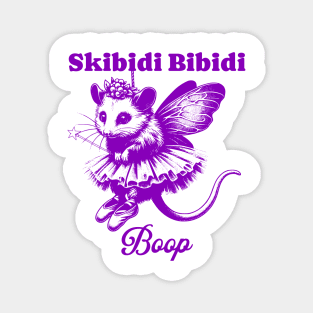 Vintage Fairy Godpossum Skibidi Bibidi Boop Magnet