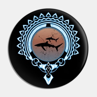 Blue Sharks Polynesia Pin