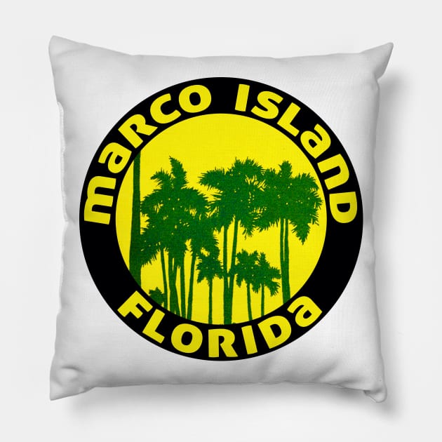 Marco Island Florida Keys Beach Ocean Travel Pillow by heybert00