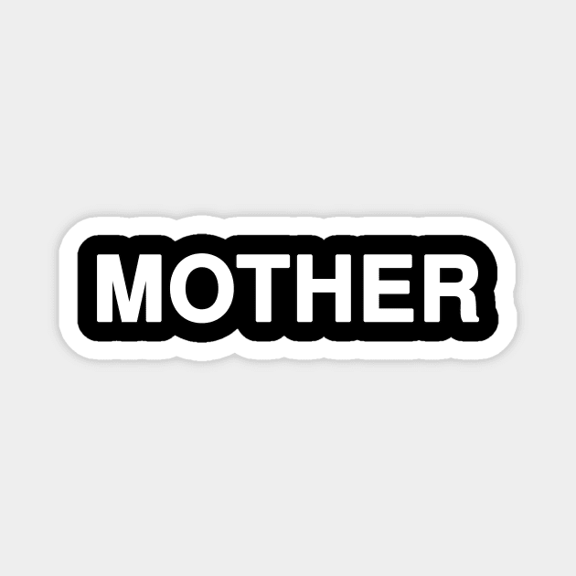 MOTHER Typography Magnet by Holy Bible Verses