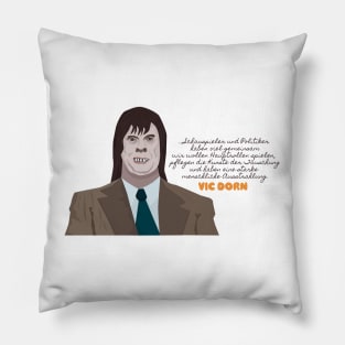 Vic Dorn- TV Sketch Monster - Loriot - TV Kult - Deutsch Pillow