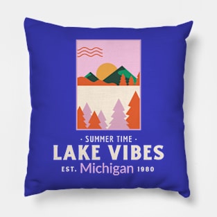 Michigan Lake Vibes Pillow