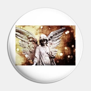 Surreal Gothic Guardian Angel Pin