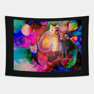 Colourful Cats Tapestry