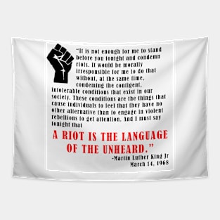 Martin Luther King Jr Quote Tapestry