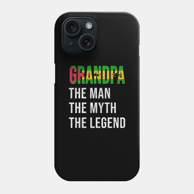 Grand Father Sao Tomean Grandpa The Man The Myth The Legend - Gift for Sao Tomean Dad With Roots From  Sao Tome And Principe Phone Case by Country Flags