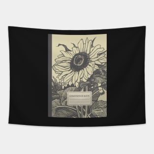 Aesthetic Vintage Floral Composition Book Tapestry