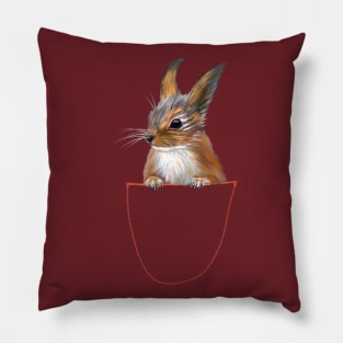 squirrel in your pocket Pillow