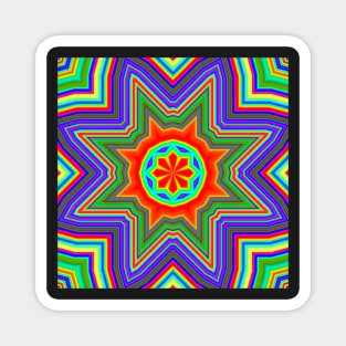 Trippy Psychedelic Acid Designs LSD Magnet