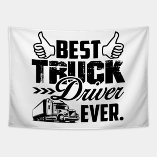 Best truck driver ever shirt Tapestry