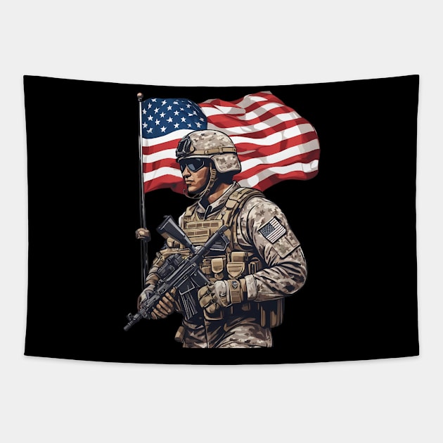 Soldier Tapestry by animegirlnft