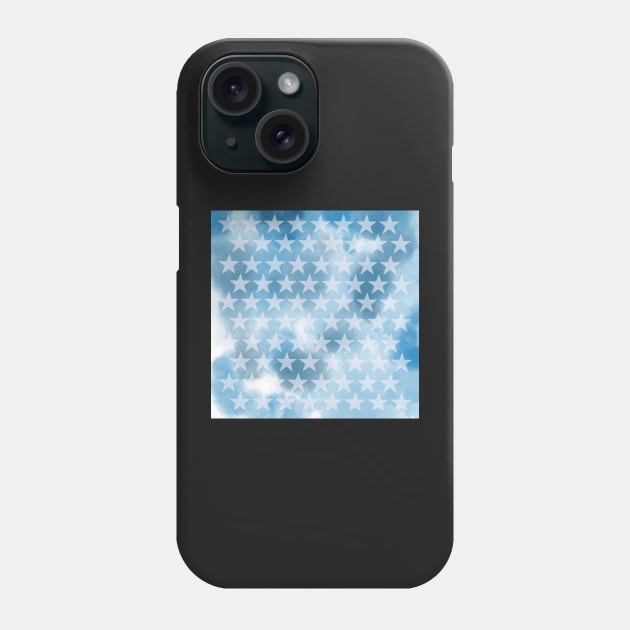 Blue and white  star Phone Case by LFariaDesign