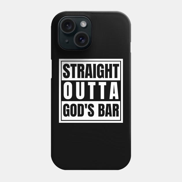 Straight Outta God's Bar Supernatural God Is Chuck Word of God Metatron Typewriter Writing Phone Case by nathalieaynie