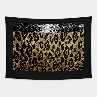 Animal Print Cheetah Wild Thing Black and Brown Tapestry