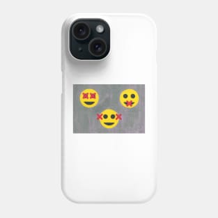 The Three Wise Emojies Phone Case