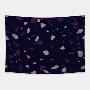 Midnight Terrazzo Design Tapestry