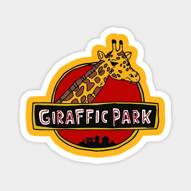 giraffic park Magnet by couldbeanything