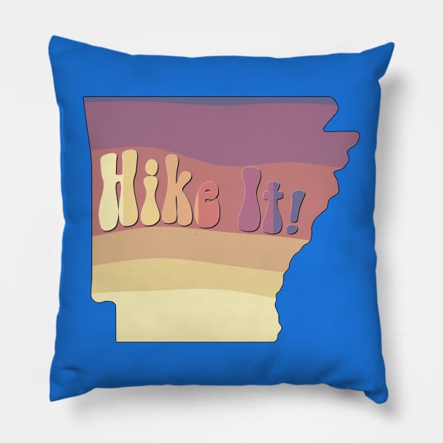 Hike Arkansas Design Pillow by Arkansas Shop