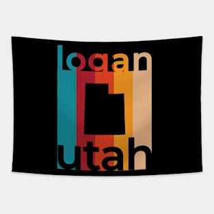 Logan Utah Retro Tapestry