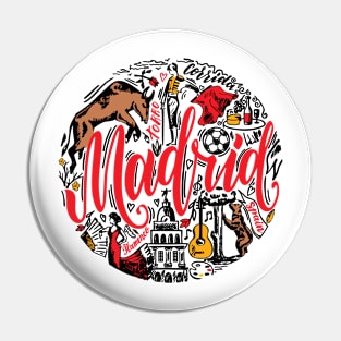 Madrid Modern Design Pin