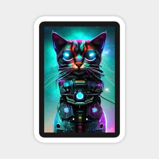 Galactic Guardian | The Cyberpunk Cat Magnet