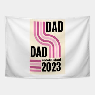 Dad establishe 2023  new dad,  dad to be, pink baby girl Tapestry
