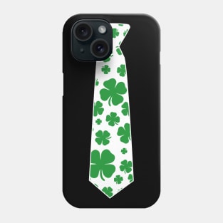 Irish Shamrock Clover Tie Funny St Patricks Day Phone Case