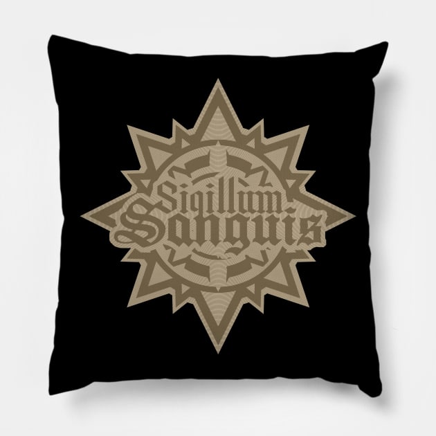 Sigillum Sanguis /emblem_gilt_magnus Pillow by Hieronymus7Z