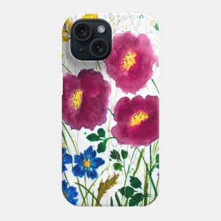 Watercolor floral 6 Phone Case