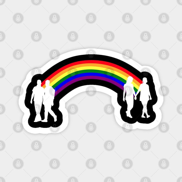 Rainbow's end (white version) Magnet by shallotman