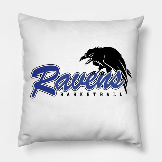 Tree Hill Ravens Basketball Pillow by familiaritees