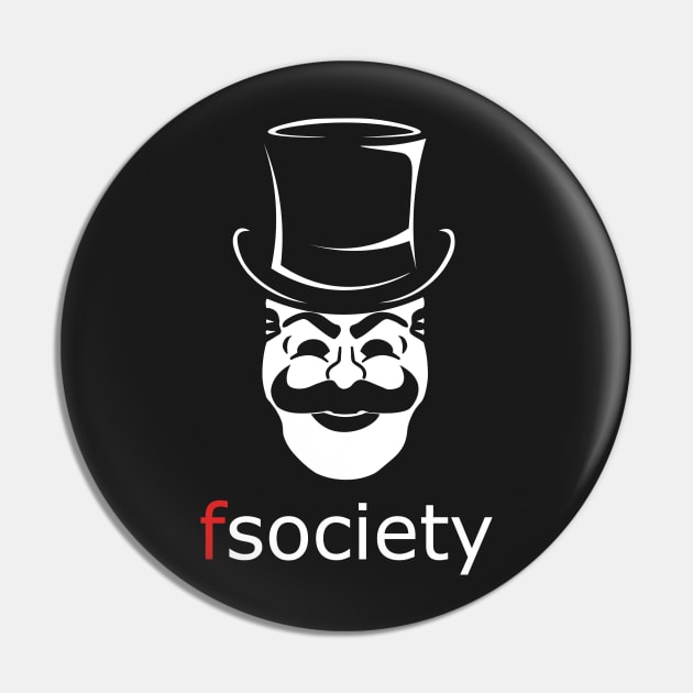 FSociety Mr Robot Pin by KrateMilk