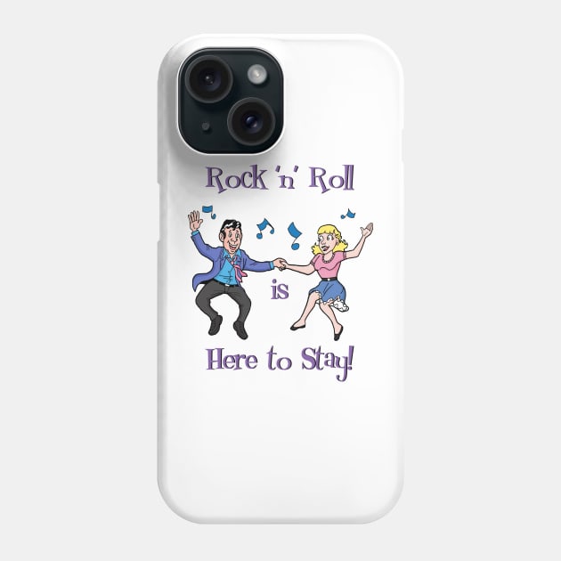 Rock 'n' Roll Dance Couple Phone Case by AceToons