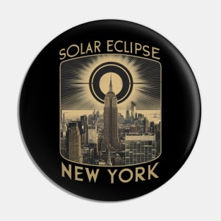 Solar eclipse apparel New York Pin
