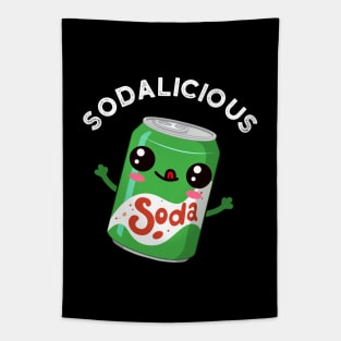 Soda-licious Funny Soda Pop Pun Tapestry