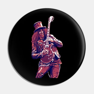 SLASH THE GUITARIST LEGEND Pin