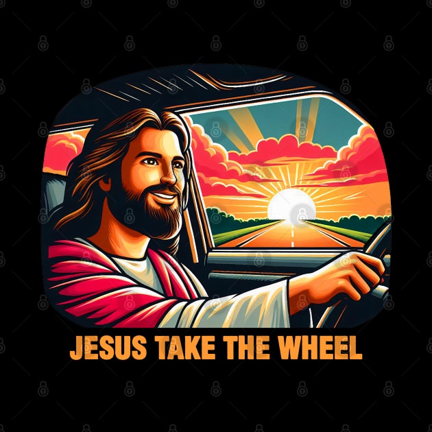 Jesus Take The Wheel by Plushism