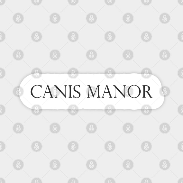 canis manor Magnet by mabelas