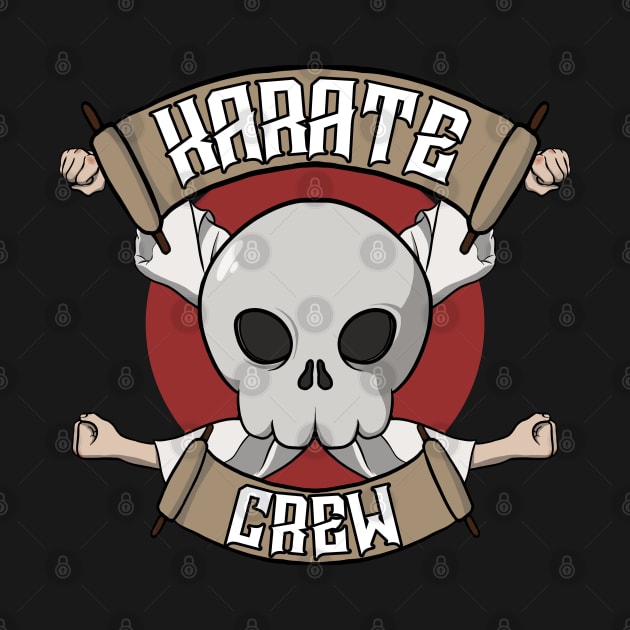 Karate crew Jolly Roger pirate flag by RampArt