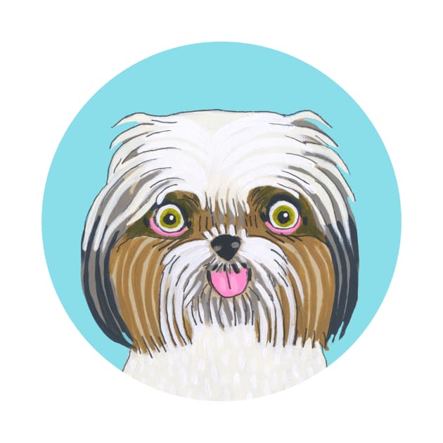 Shih Tzu Dog by jenniferdavisart