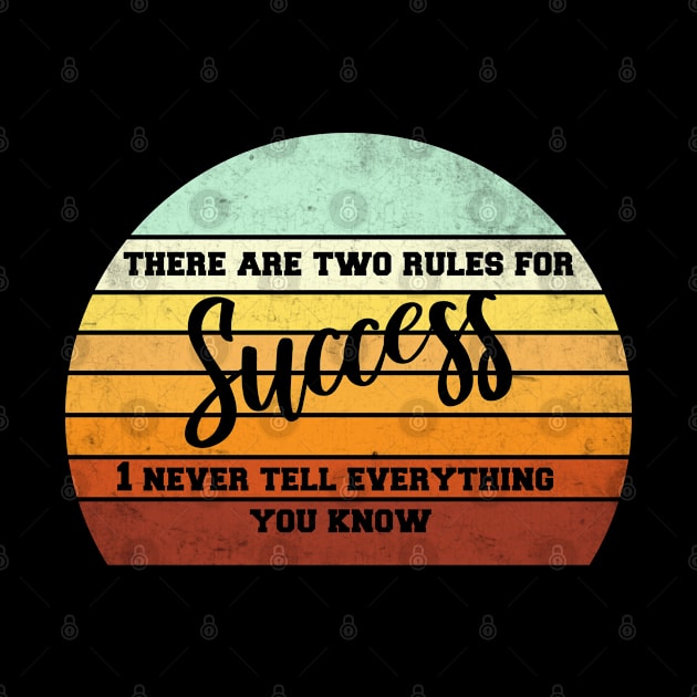 two rules for success by medrik