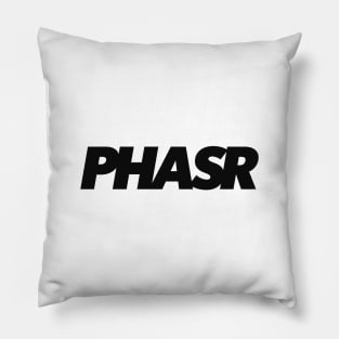 PHASR Classic Logo in Off Black Pillow