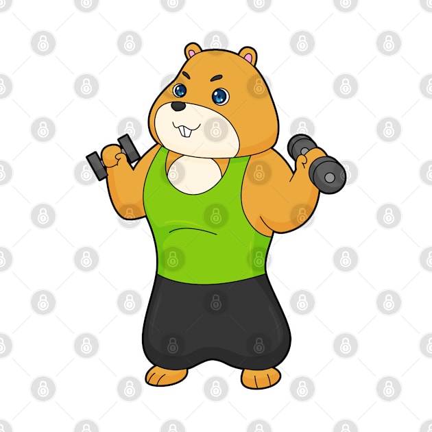 Hamster Fitness Dumbbell by Markus Schnabel