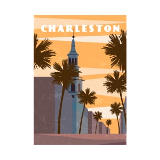 Charleston, USA.Retro travel poster T-Shirt