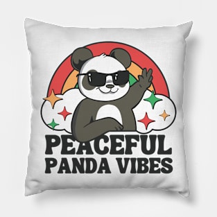 Peaceful Panda Vibes Pillow