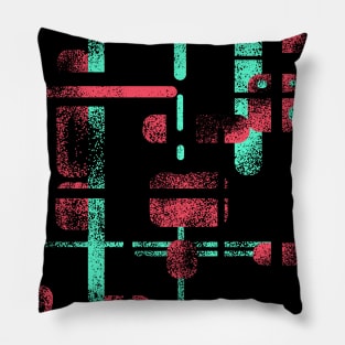 Jump´n Run - Arcade Game - Map Pattern Pillow