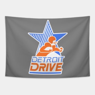 Defunct Detroit Drive Football Tapestry