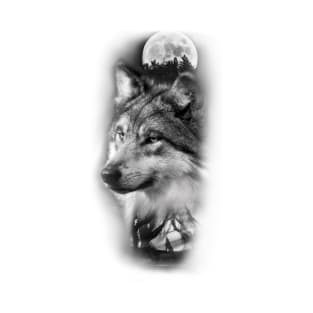 Wolf in the full moon T-Shirt