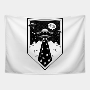 Aliens need toilet paper - Rebelty Tapestry