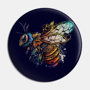 Honey Bee, Beekeeper, Nature Lover Gift, Insect Graphic, Save the Bees, Bee Conservation, Bee Lover Gift, Beekeeper Pin